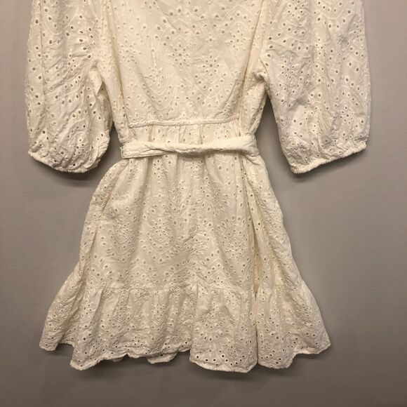 Eloquii Elements Women Cotton Belted Eyelet Dress Size 14 White M176 -20 - Picture 13 of 13
